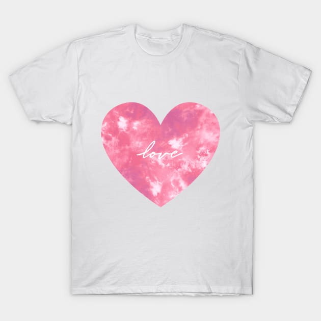 Dye Heart Love T-Shirt by VeRaWoNg